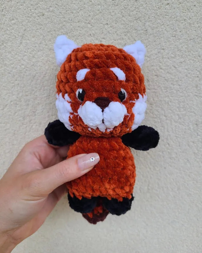 peluche panda roux crochet