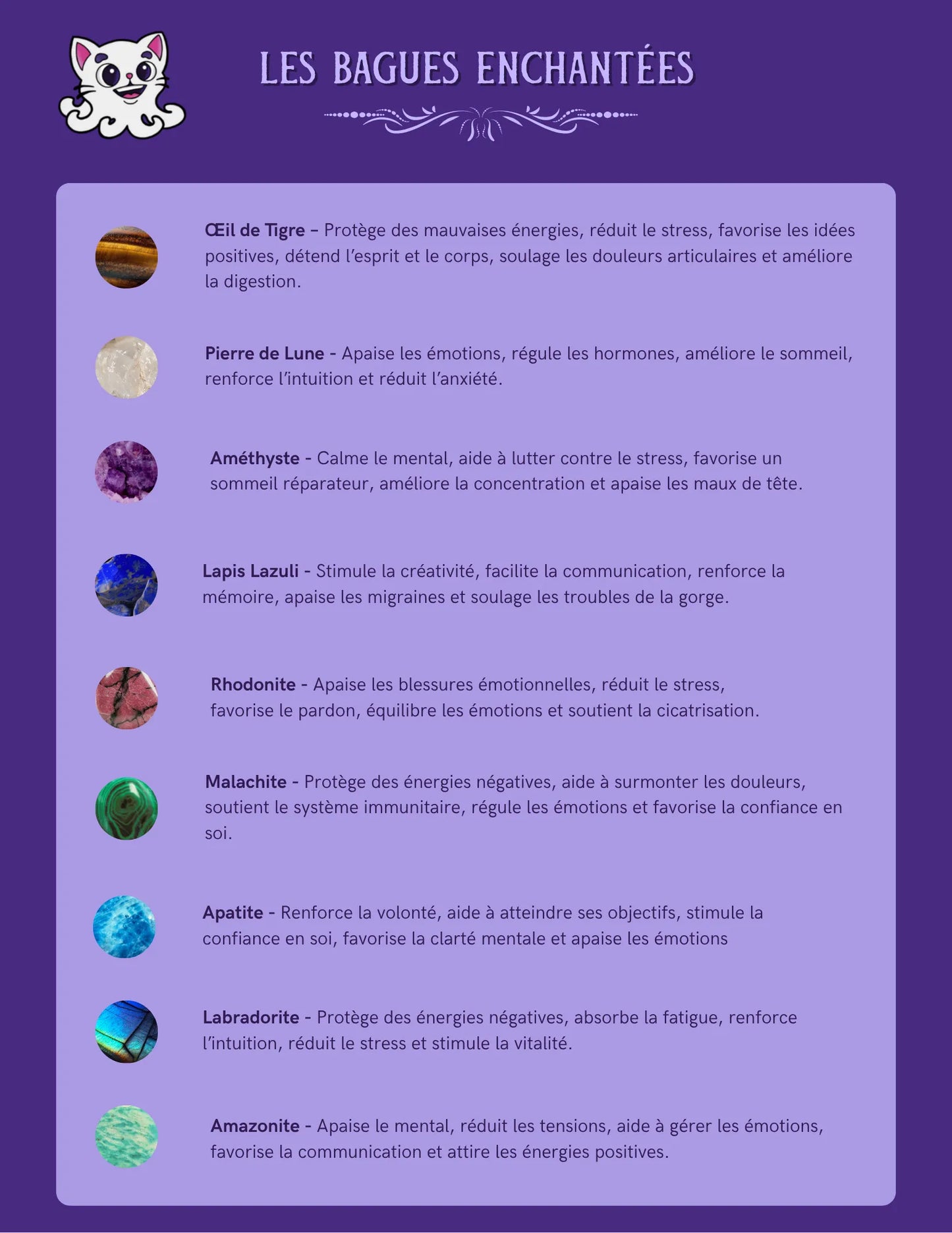 Bagues en pierres naturelles 💍