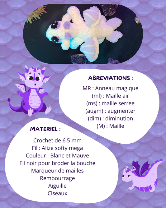 pattern peluche dragon