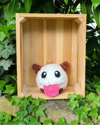 amigurumi poro au crochet, idée cadeau geek League Of Legend LOL