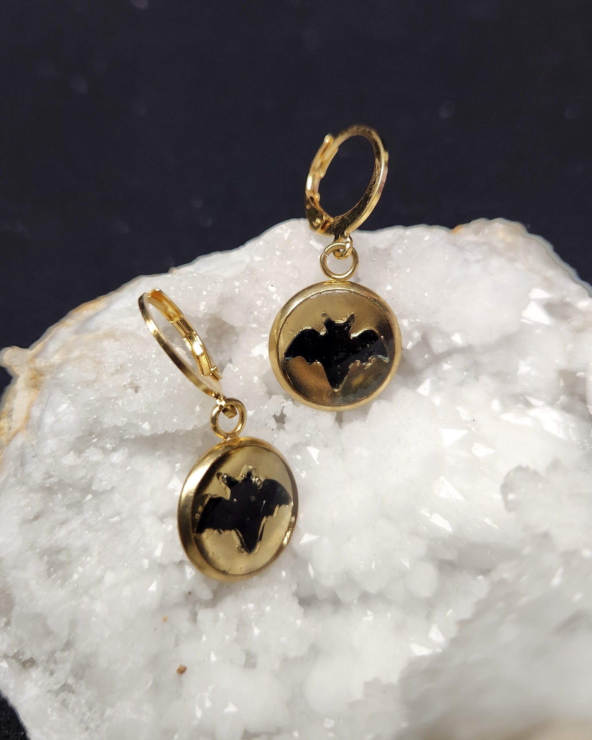 boucles d'oreille batman