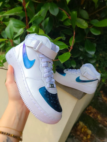 Sneakers Custom Effet Caméléon – Air Force 1