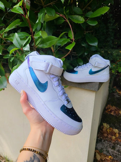 Sneakers Custom Effet Caméléon – Air Force 1