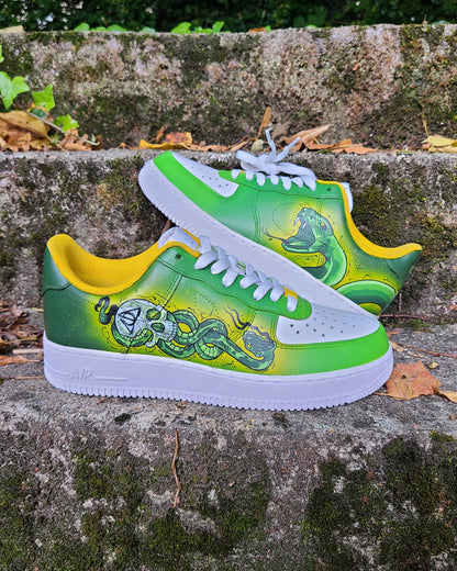 nike harry potter couleur vert jaune et blanc