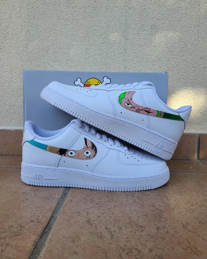 custom air force 1 luffy et zoro dans le swoosh
