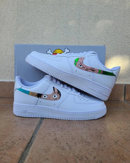 custom air force 1 luffy et zoro dans le swoosh