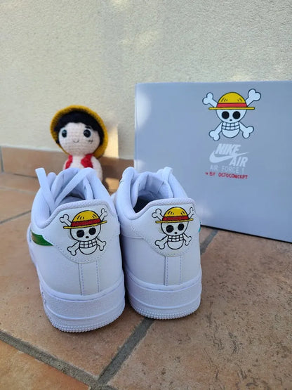 Sneakers Air Force 1 Custom :  Luffy - Zoro - Nami - Sanji